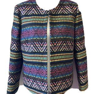 Arthur S. Levine Tahari Colorful Embroidered Jacket EUC Rare Large 16